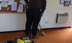 Lecture room carpet cleaning